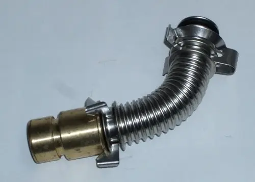 Anschlusskompensator aus Metall mit flexibler Schlauchform und zwei Anschlussstücken, geeignet für Daikin-Systeme.